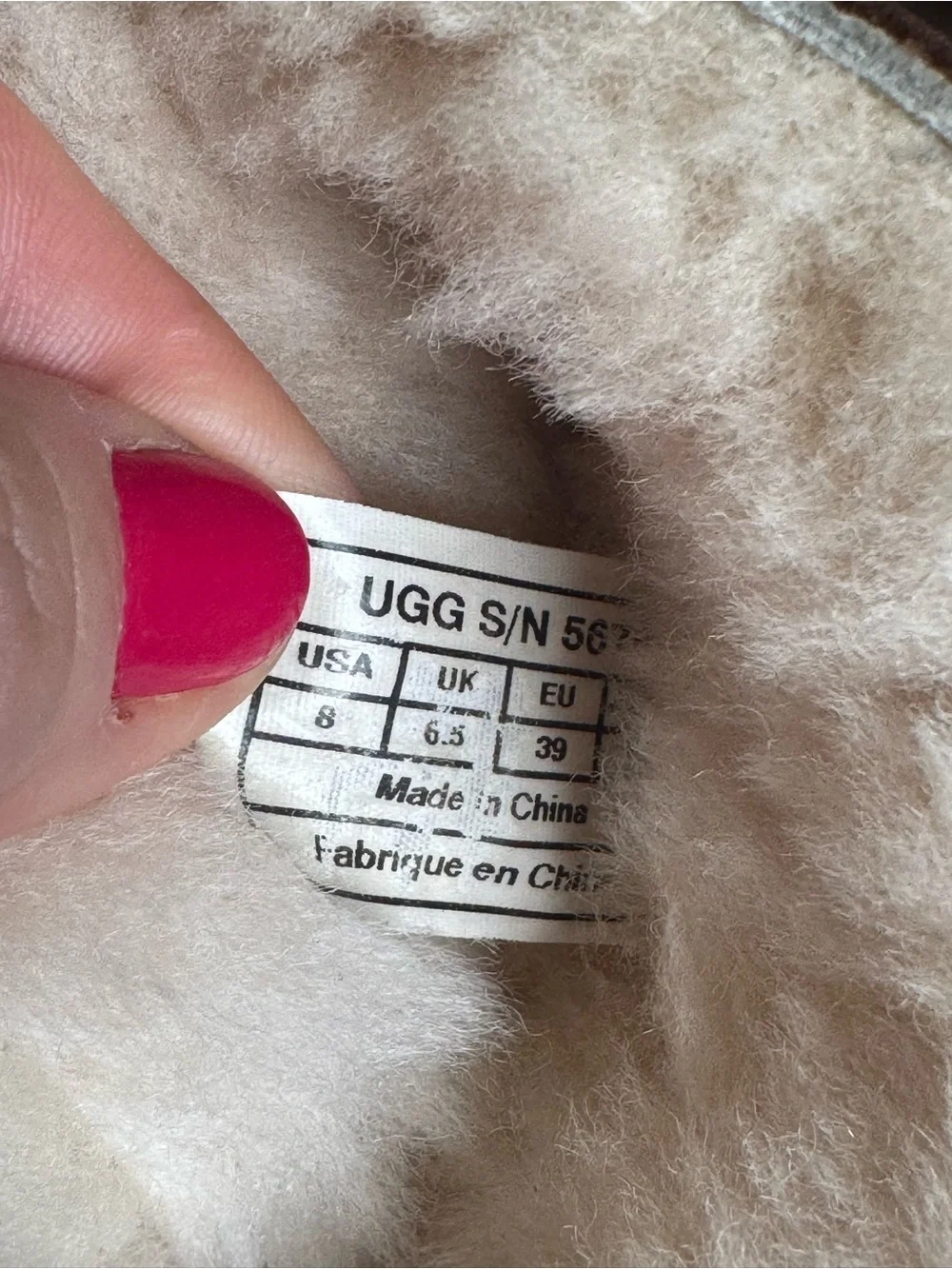 UGG Australia Kensington Leather Shearling Buckle Boots Brown Size 8